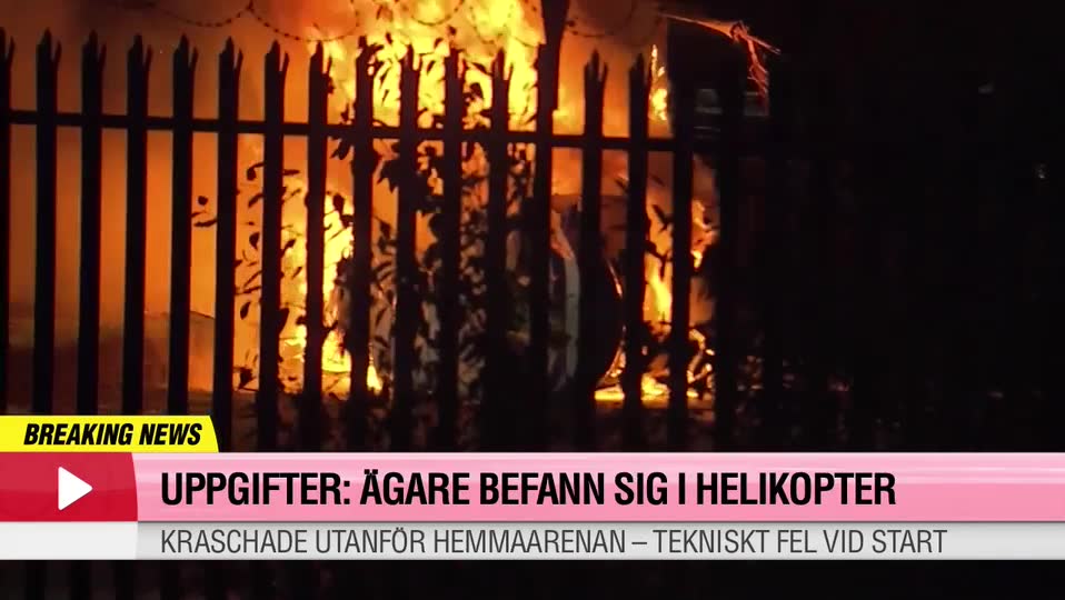 Uppgifter: Ägaren befann sig i helikopter
