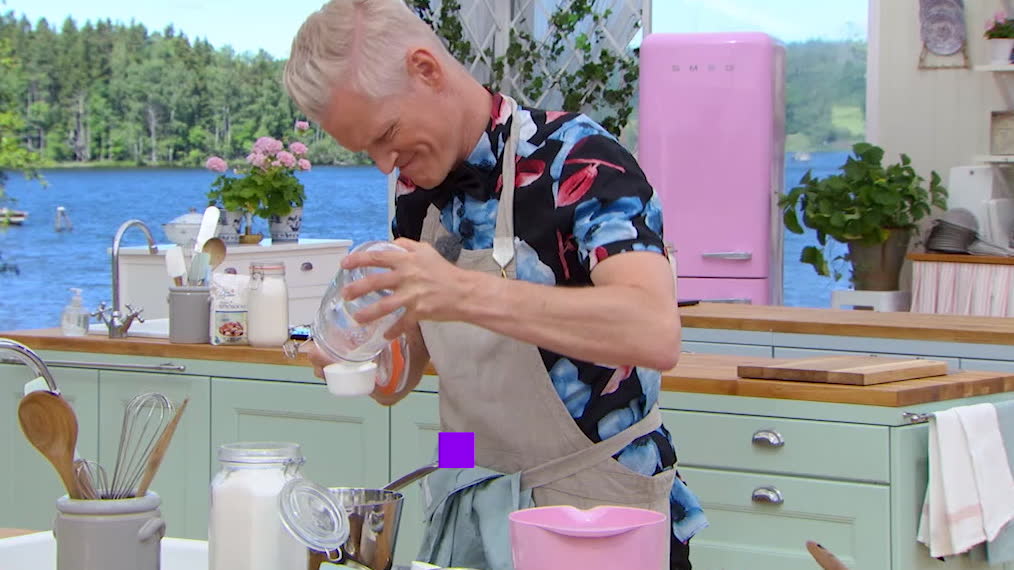 Här fastnar programledaren i elvispen