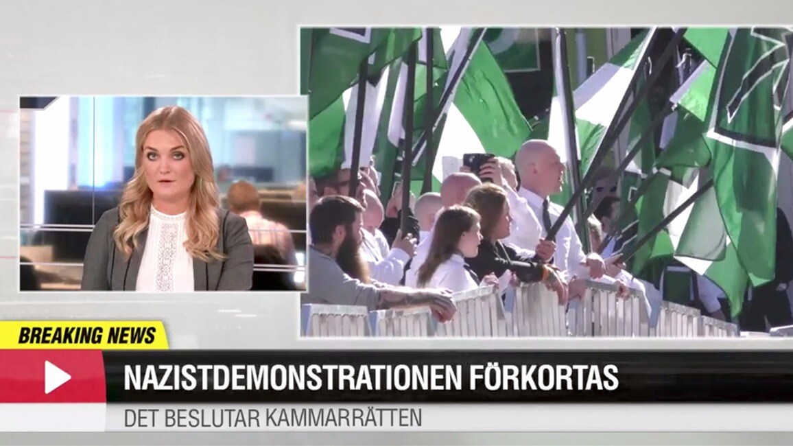 Nazistdemonstrationen i Göteborg förkortas efter nytt beslut