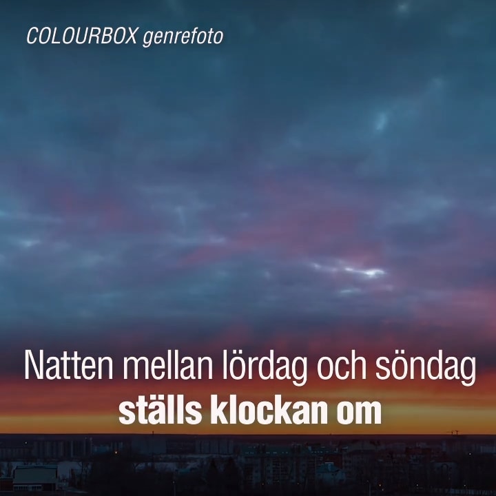 Dags att ställa om klockan!