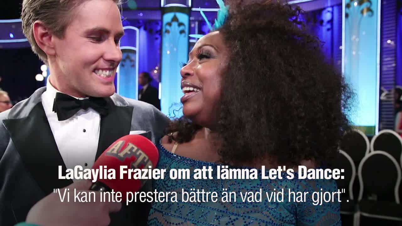 LaGaylia Fraziers ord efter att hon åkt ur "Let's dance"