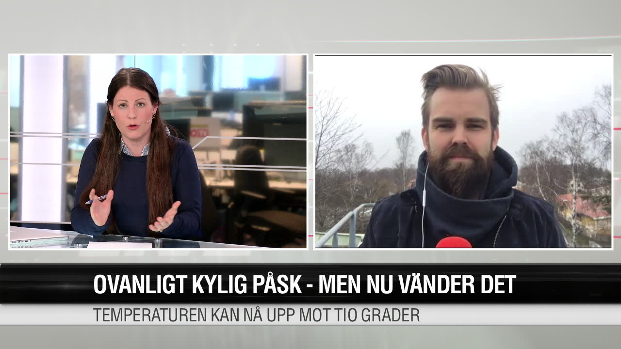 Ovanligt kylig påsk, men nu vänder det