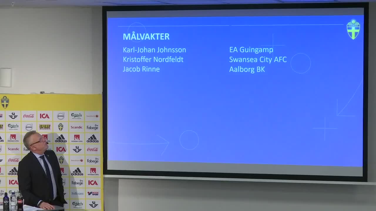 Janne Andersson tar ut truppen