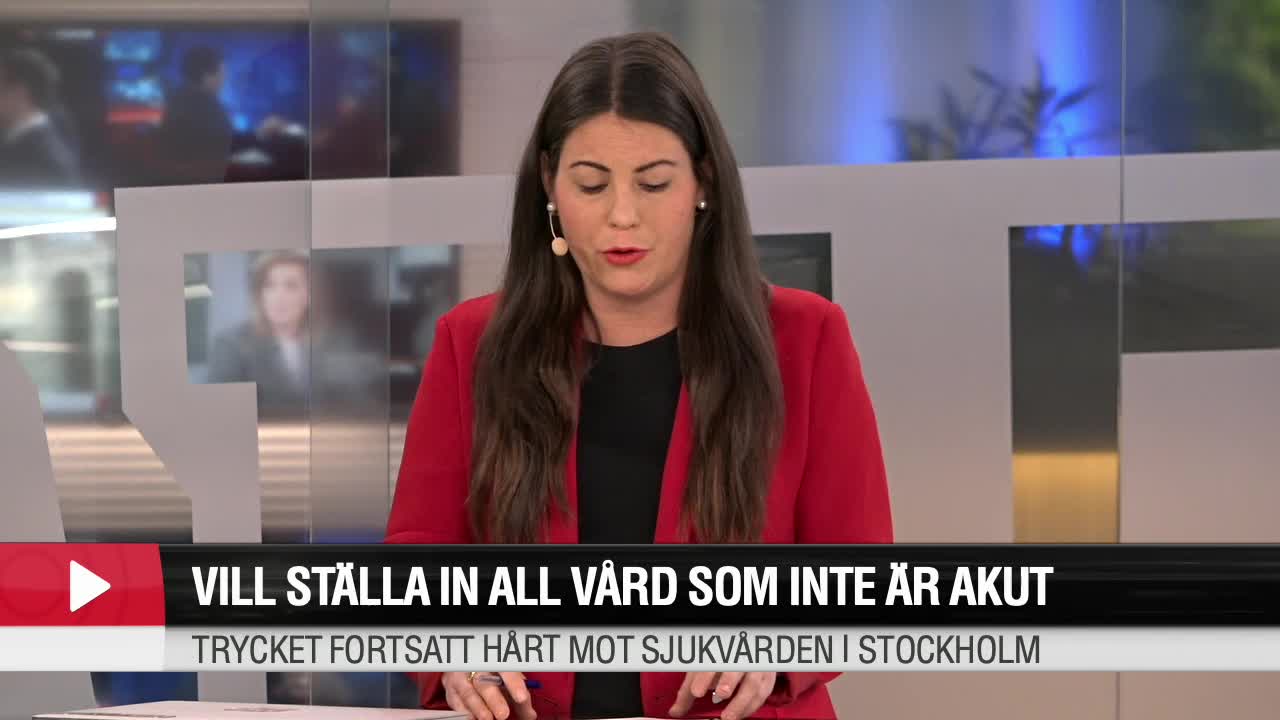 Region Stockholm vill ställa in all sjukvård som inte är akut