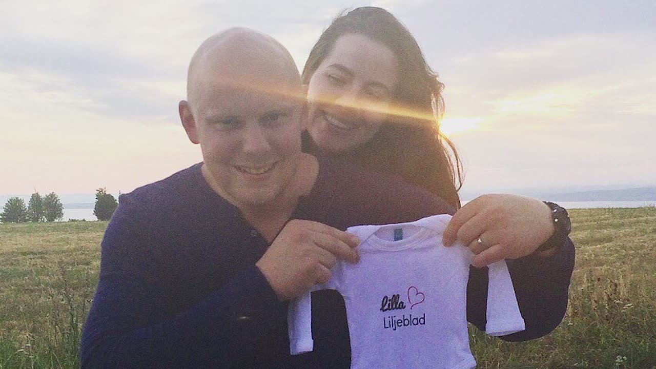 Muskelbonden Sebastian Liljeblad och hans fru Petra Liljeblad blir föräldrar