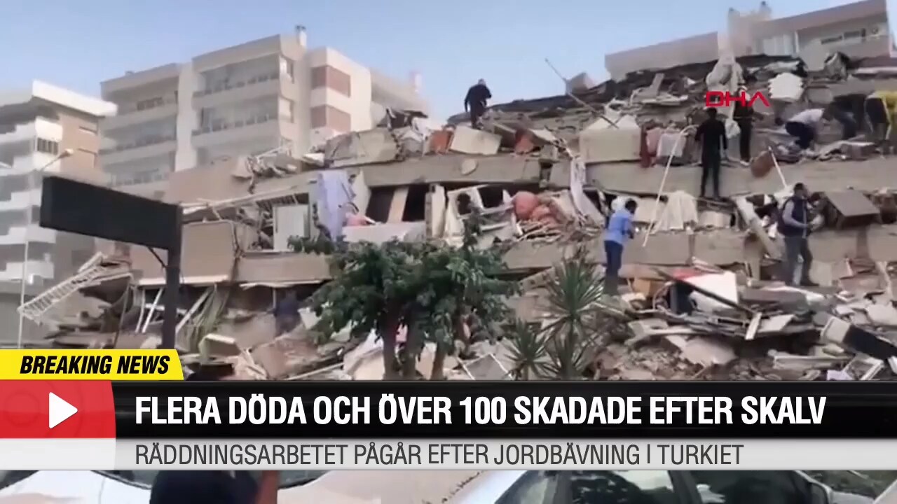 Se dramatiska bilderna från jordbävningen