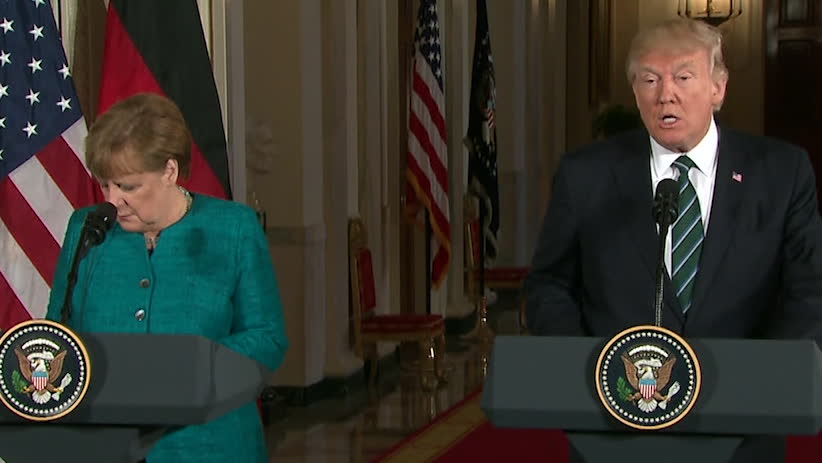 Trumps nya attack på Twitter – mot Angela Merkel