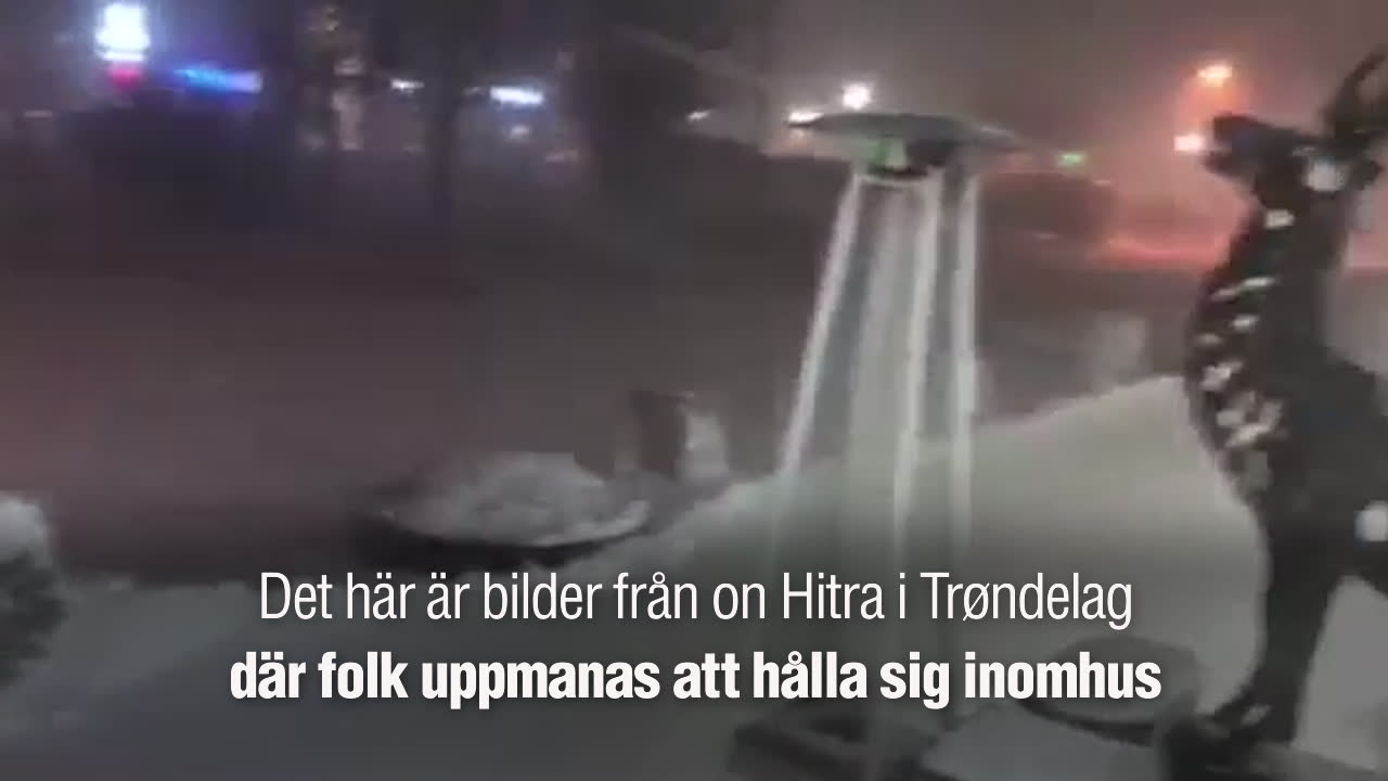 Här slår stormen Cora mot Norge