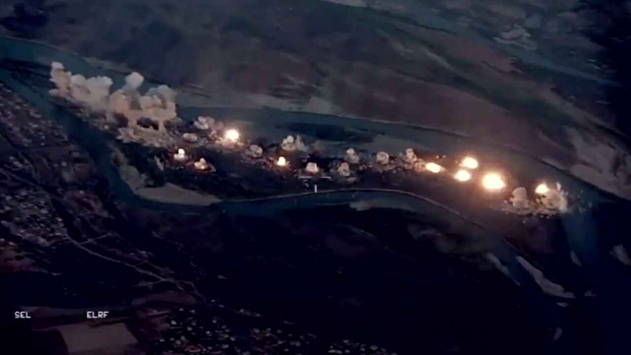 Här släpper USA:s bombflyg 36 ton bomber på IS ö i Irak