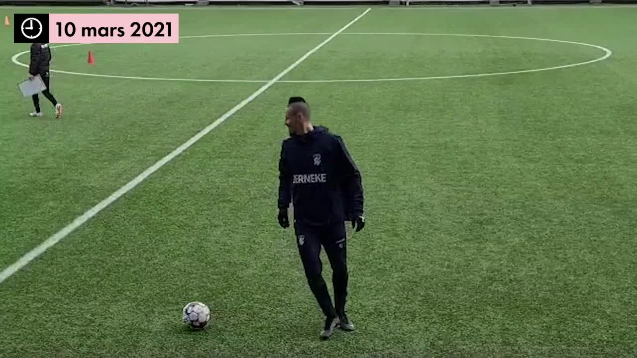 Se Hamsiks första träning