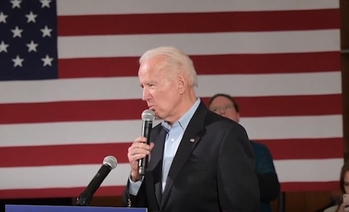 Joe Biden höll kampanjmöte: ”Var så tyst”