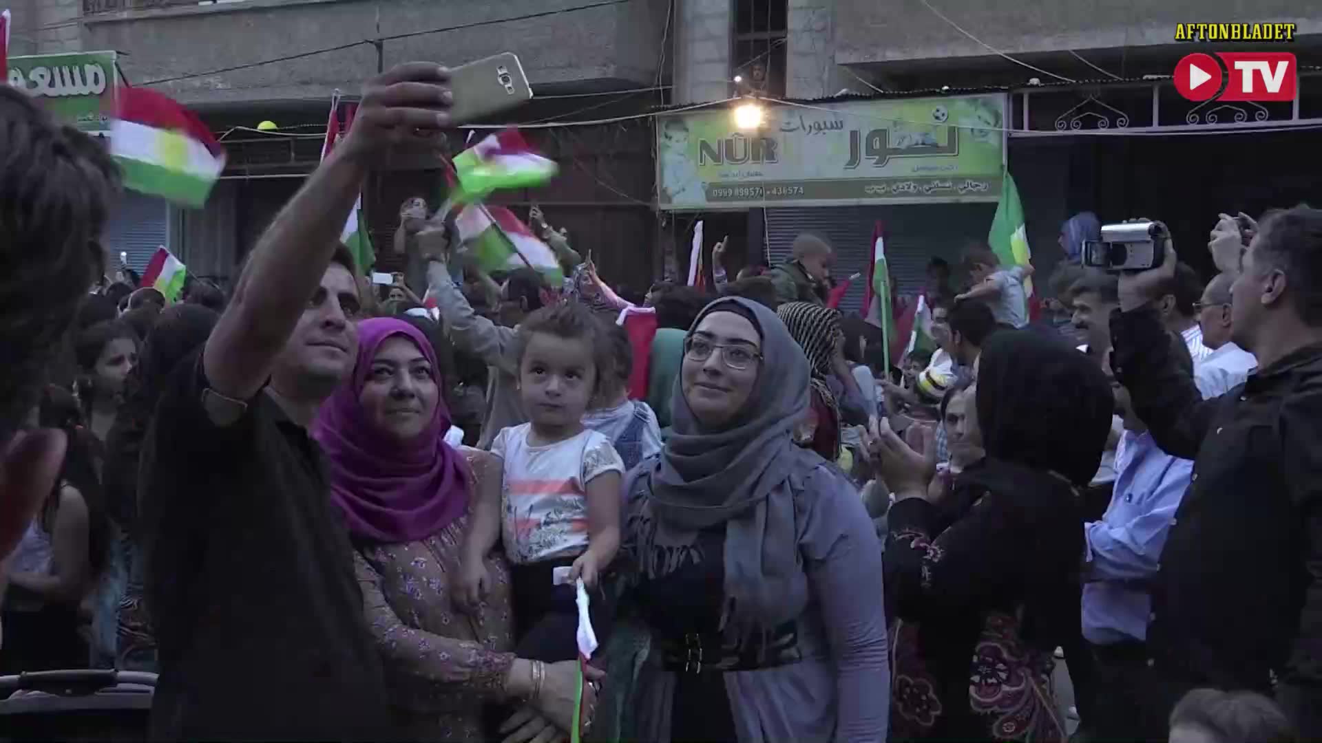 Kurder firar omröstningen