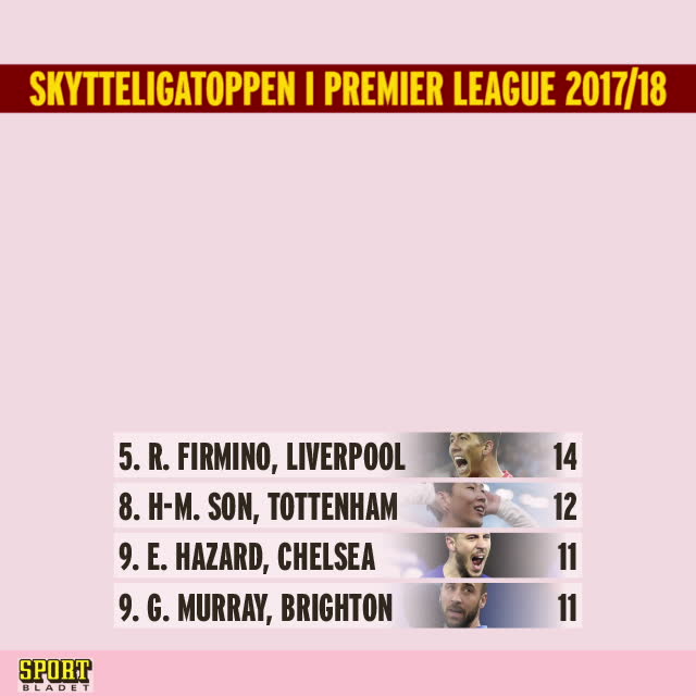 Skytteligatoppen – Premier League