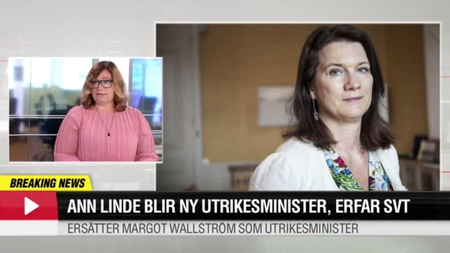 Ann Linde blir ny utrikesminister, erfar SVT