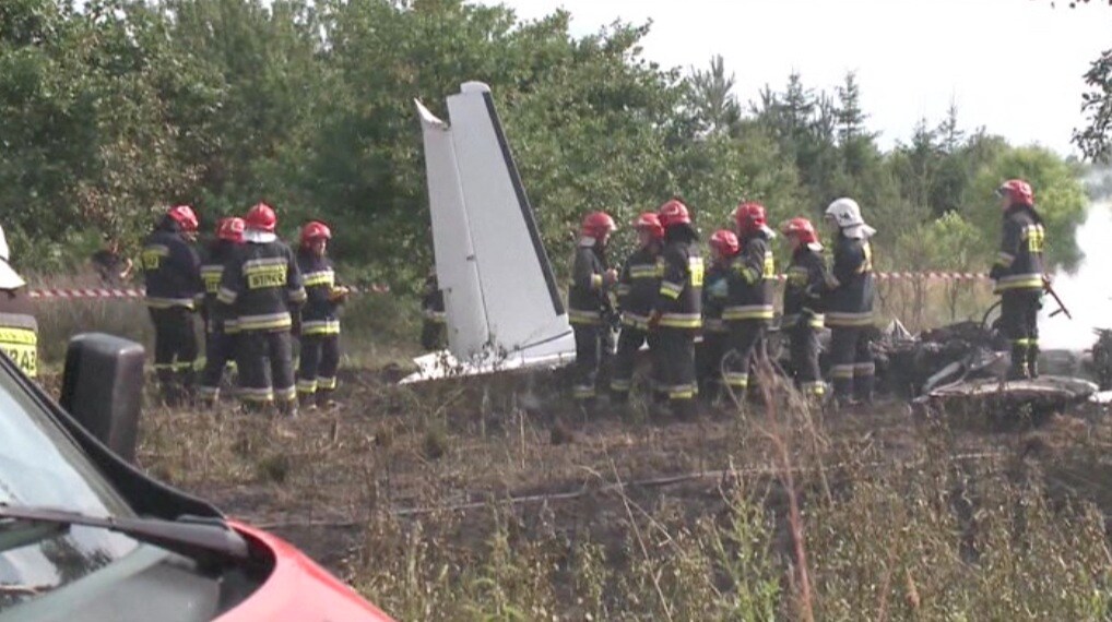 Elva döda i flygkrasch i Polen