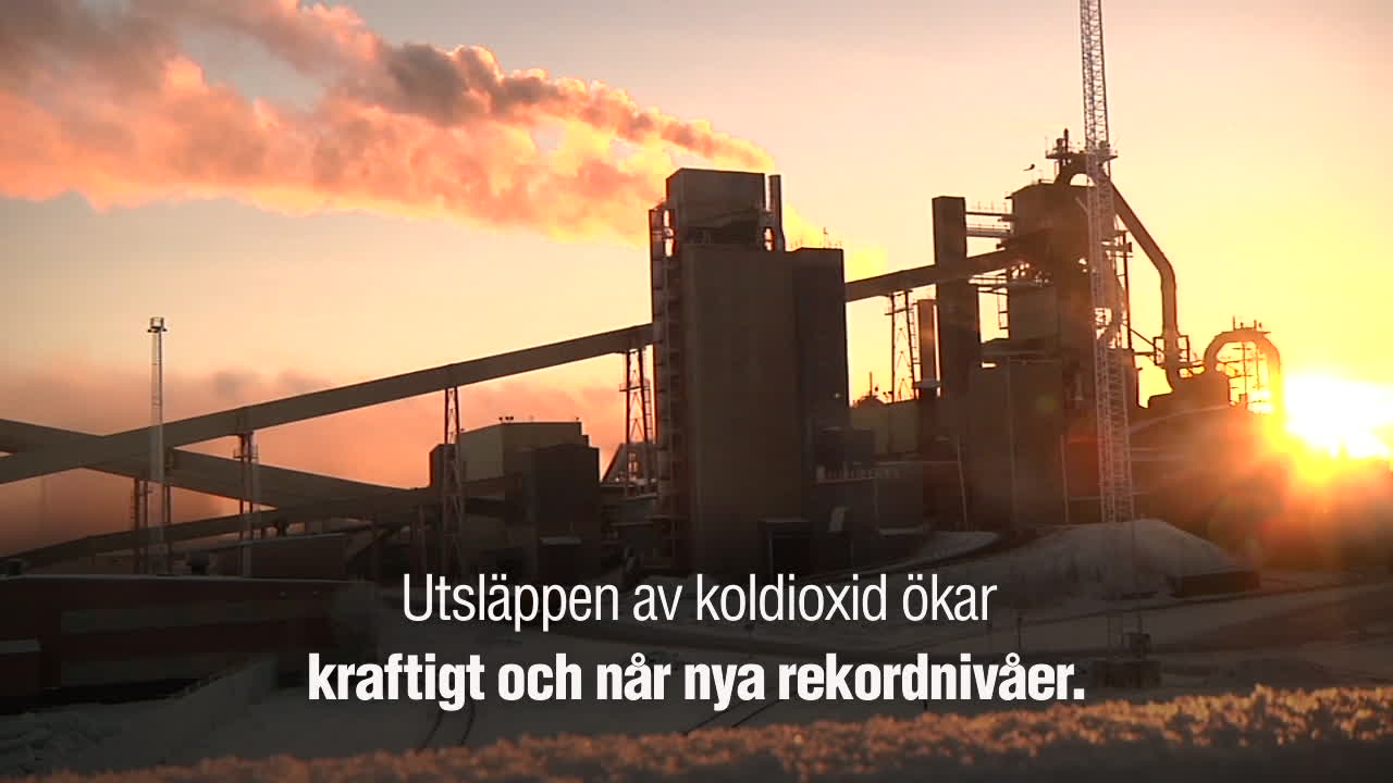 Larmet – koldioxidutsläppen ökar mer än förväntat