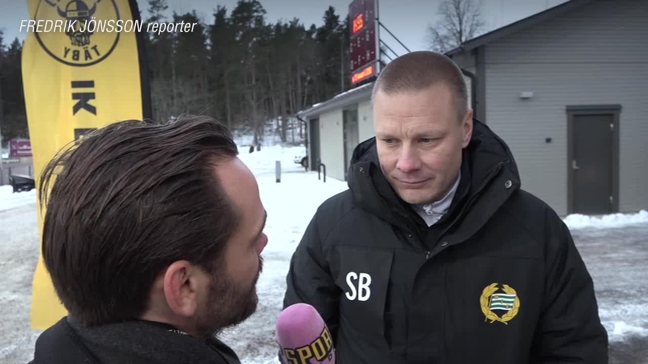 Stefan Billborn efter Hammarbys första träningsmatch