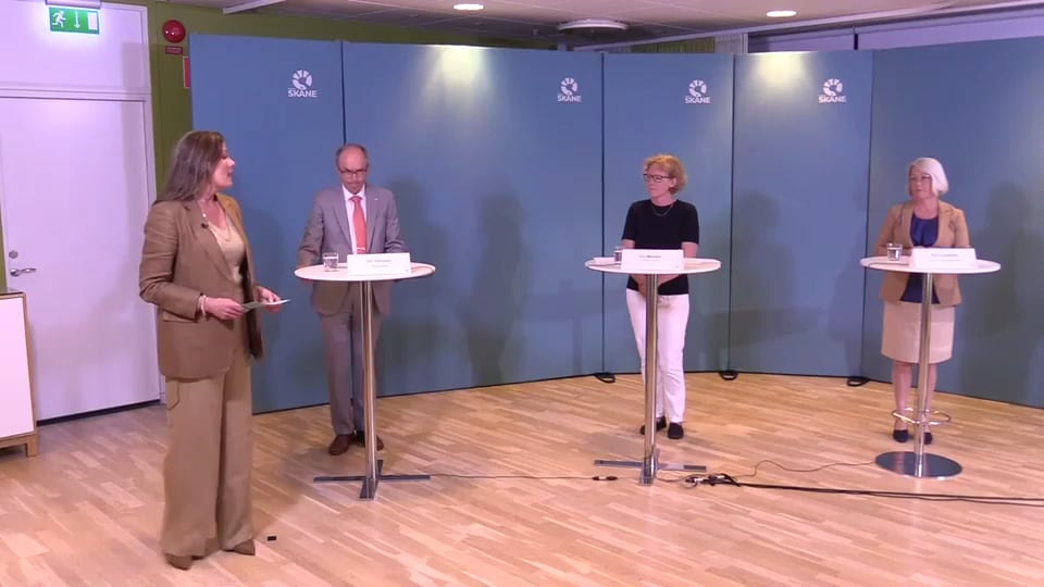 Region Skåne höll pressträff