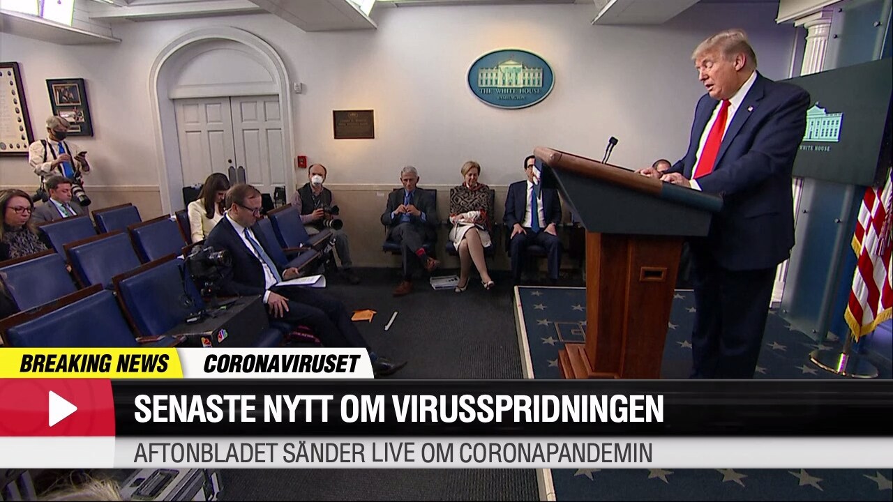 Trumps förslag skapar starka reaktioner - spruta in handsprit i lungorna