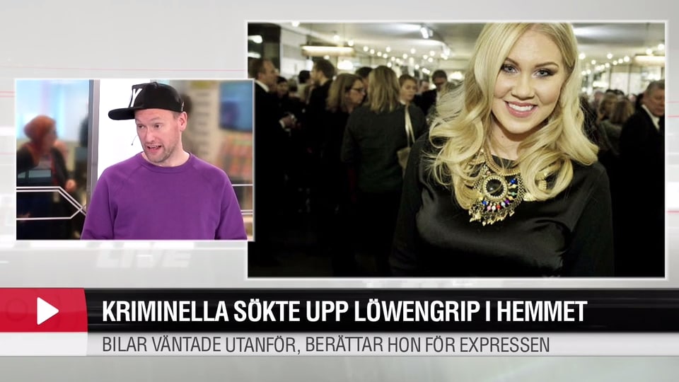 Kriminella sökte upp Löwengrip i hemmet