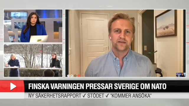 Krigsrapporten: Finska varningen pressar Sverige om Nato