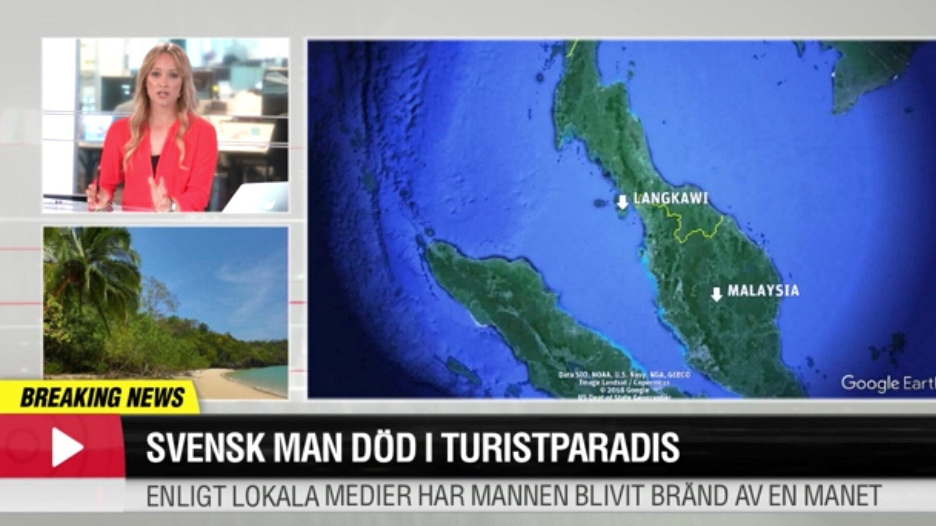 Svensk man död i Malaysia