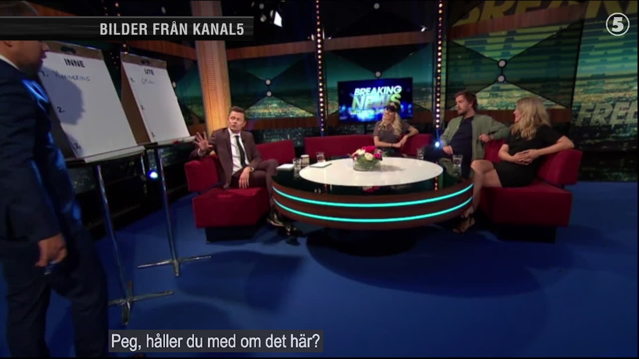 Här ryter Peg ifrån i Breaking News