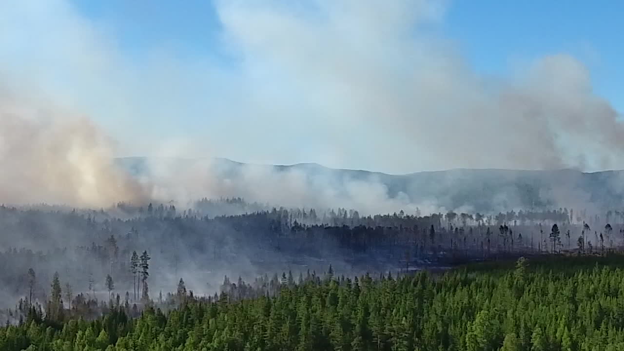 Här rasar branden – boende varnas