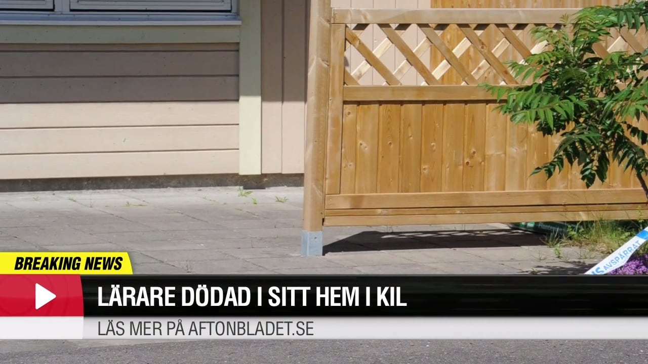 Lärare dödad i sitt hem i Kil