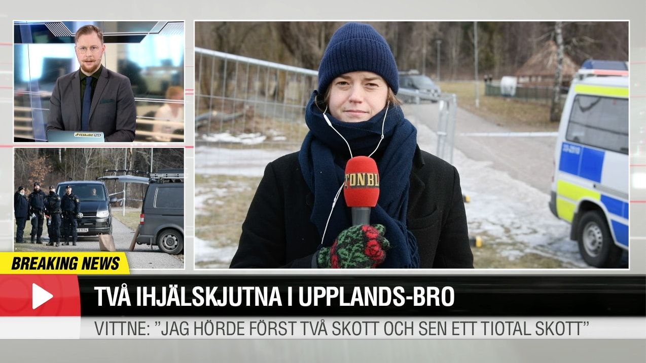 Två sköts ihjäl i Upplands-Bro – Aftonbladets reporter på plats