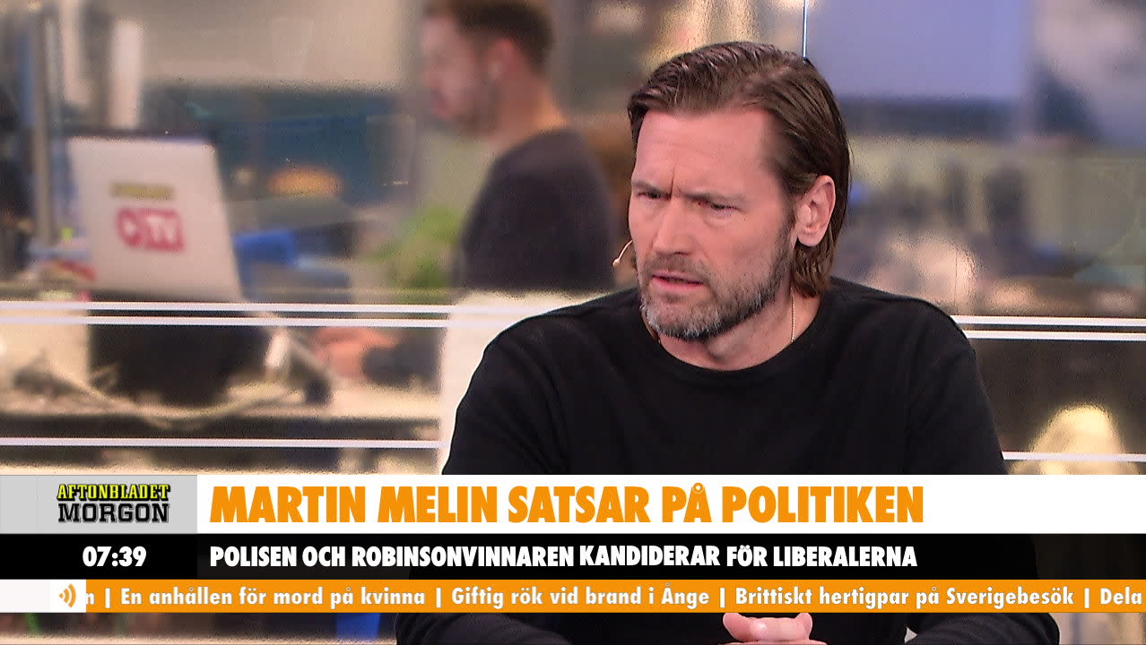 Martin Melin stasar på politiken
