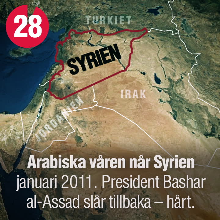 Kriget i Syrien på 30 sekunder