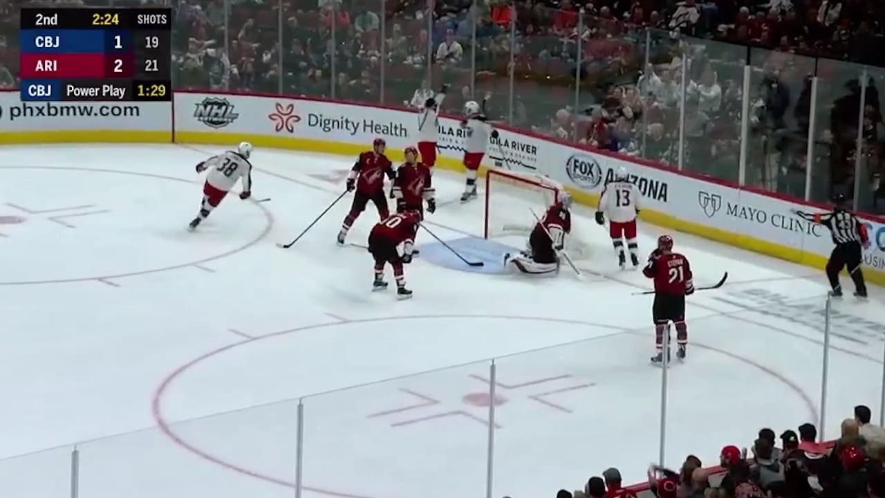 Bemström sätter sitt första NHL-mål från noll vinkel