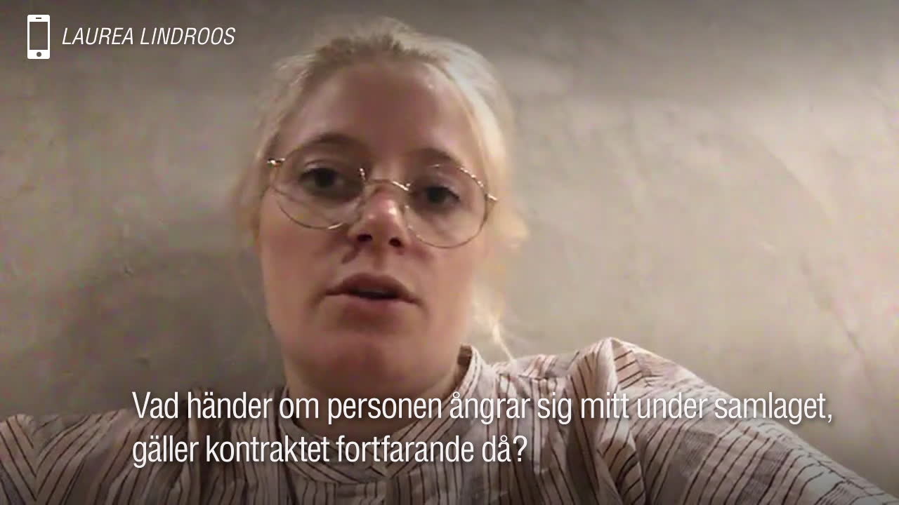 Laurea rasar mot appen – där man ska skriva sex-kontrakt