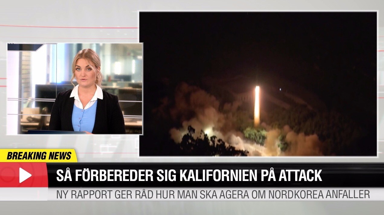 Södra Kalifornien förbereder sig på kärnvapenattack från Nordkorea