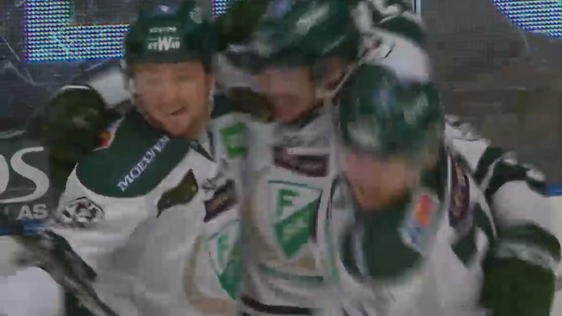 Färjestad vann på Hovet efter Falks kollaps