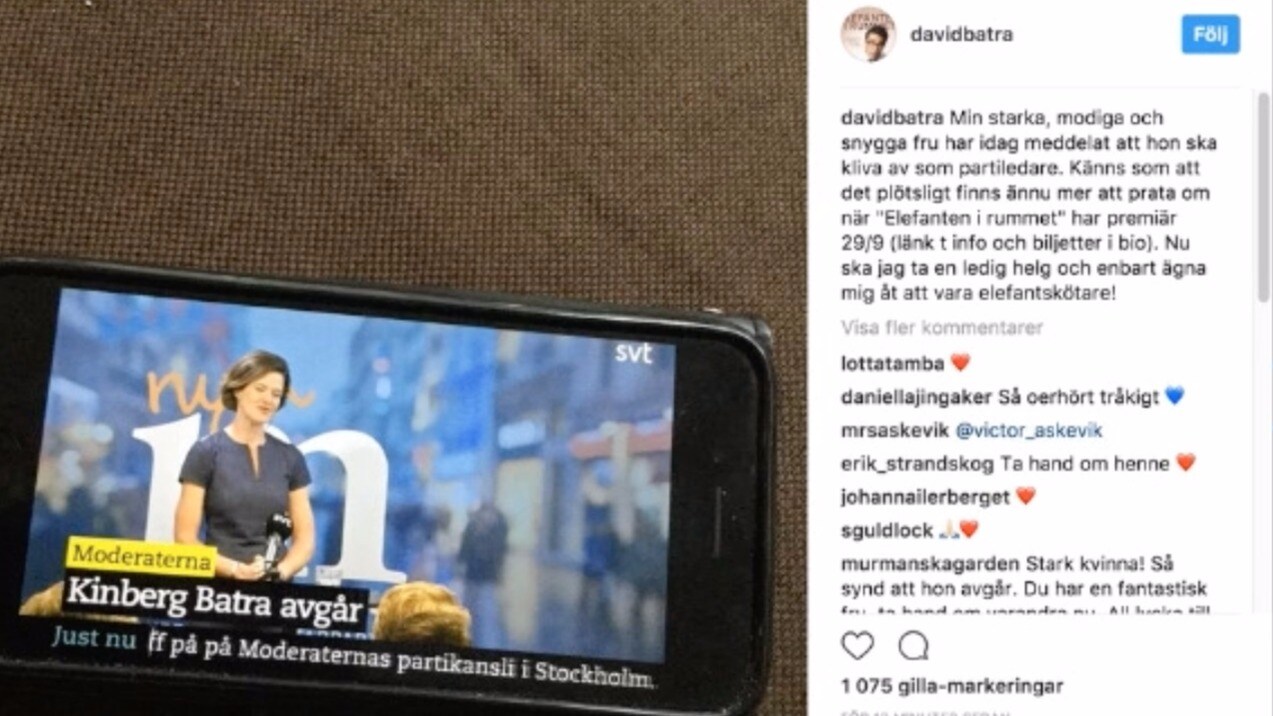 Hör kommentarerna efter Anna Kinberg Batras avhopp