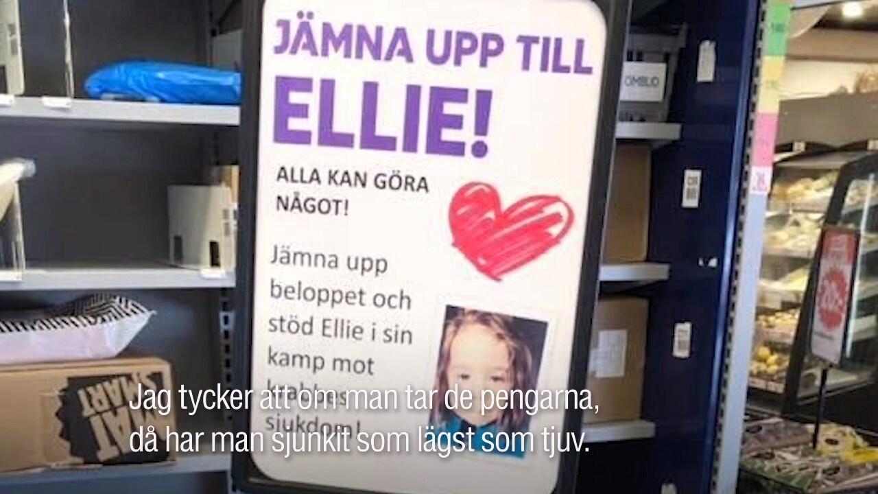 Ica-tjuv stal pengar från sjuka Ellies bössa