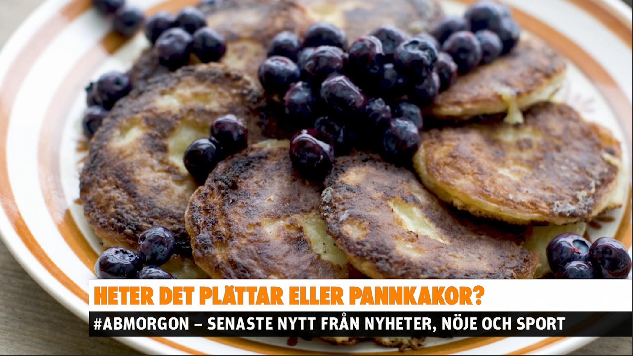 Heter det plättar eller pannkakor?