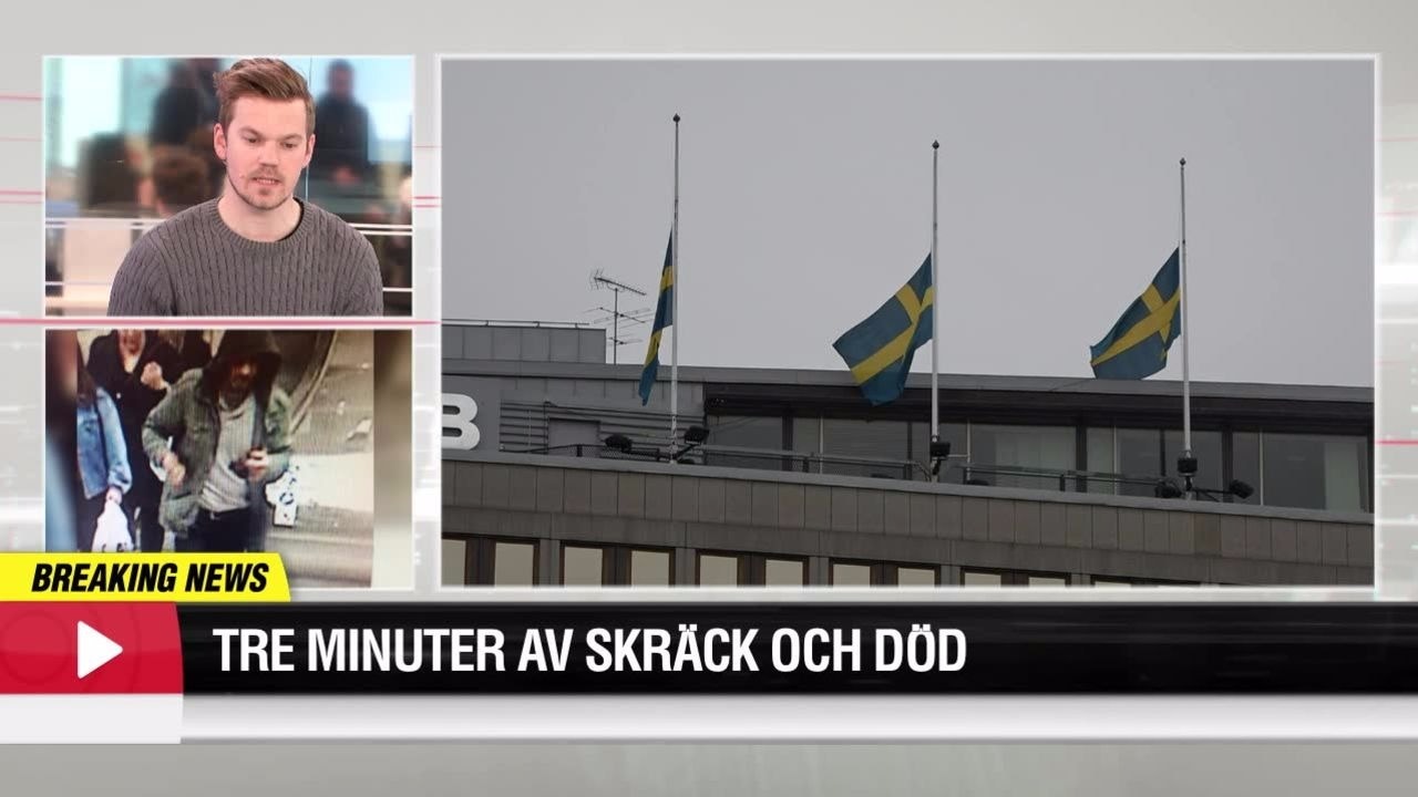 "När jag kommer runt hörnet så ser jag en lastbil som kör in i Åhléns"