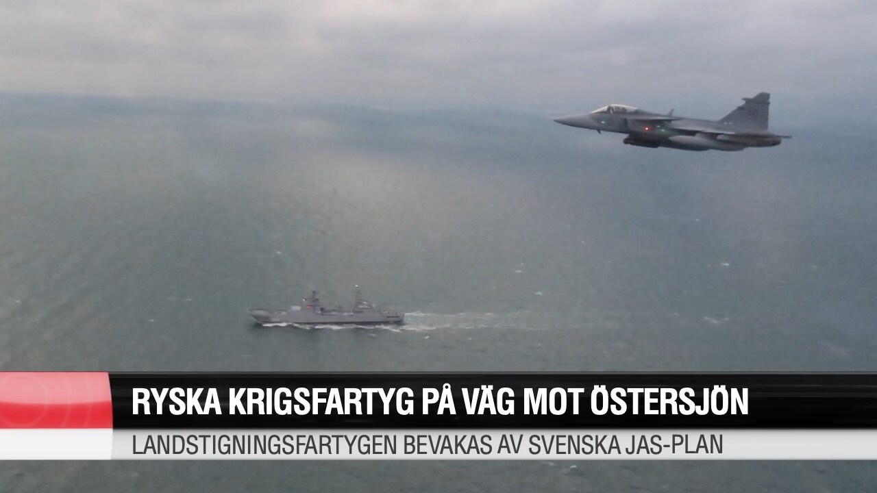 Ryska krigsfartyg på väg mot Östersjön