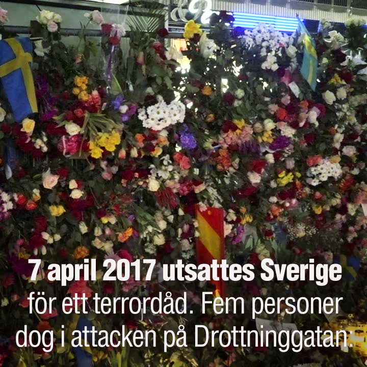 Så hedras offren för terrordådet