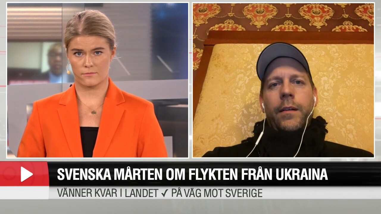 Svenske Mårten om flykten från Ukraina