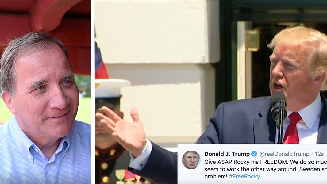 Trump: ”Jag är besviken på Stefan Löfven”