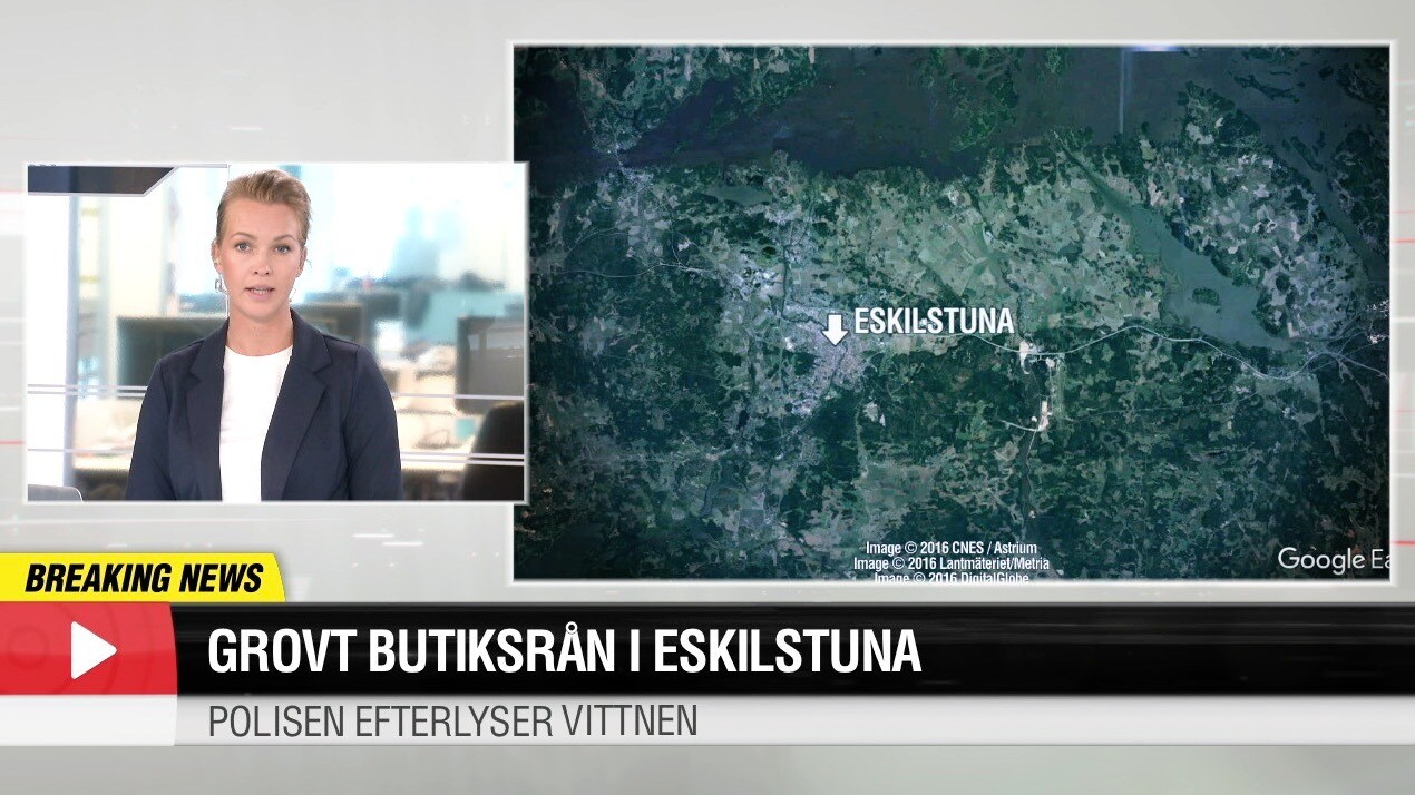 Grovt butiksrån i Eskilstuna