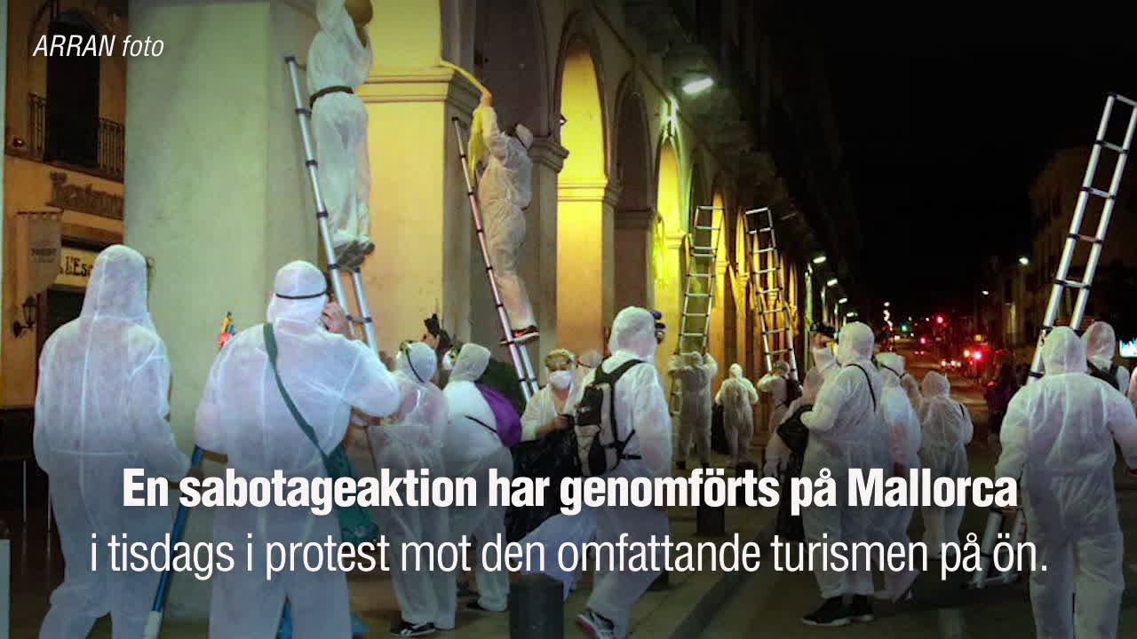 Sabotage mot turismen på Mallorca