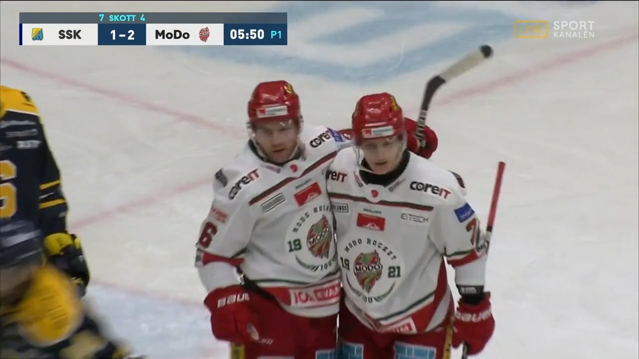 Riley Woods målskytt i sjunde raka matchen när Modo körde över SSK