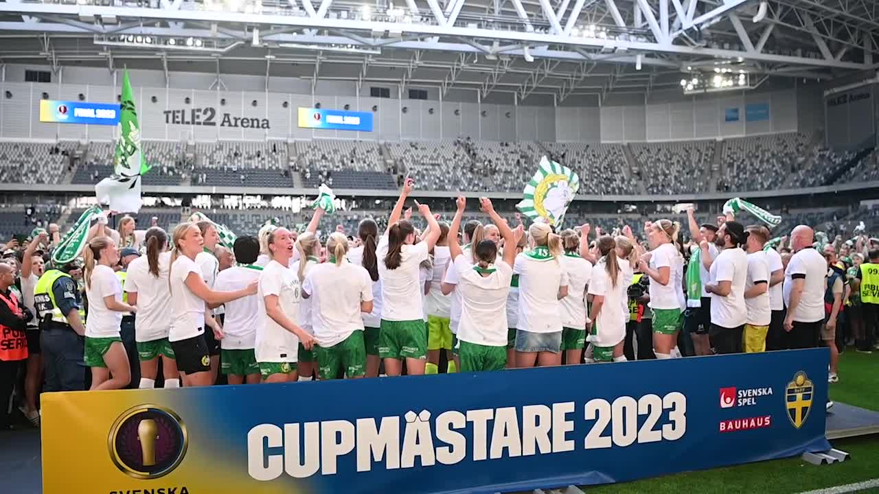 Hammarby mästare i svenska cupen – se segersången