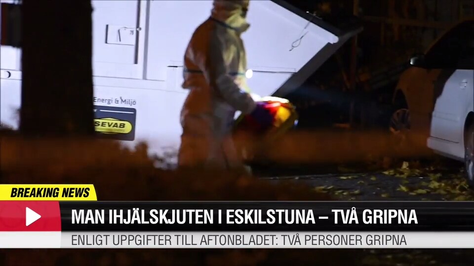 Två gripna misstänka för mordet i Eskilstuna