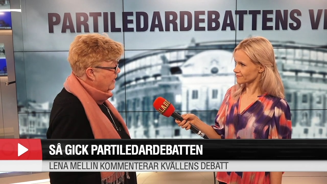 Liverapport Från Partiledardebatten